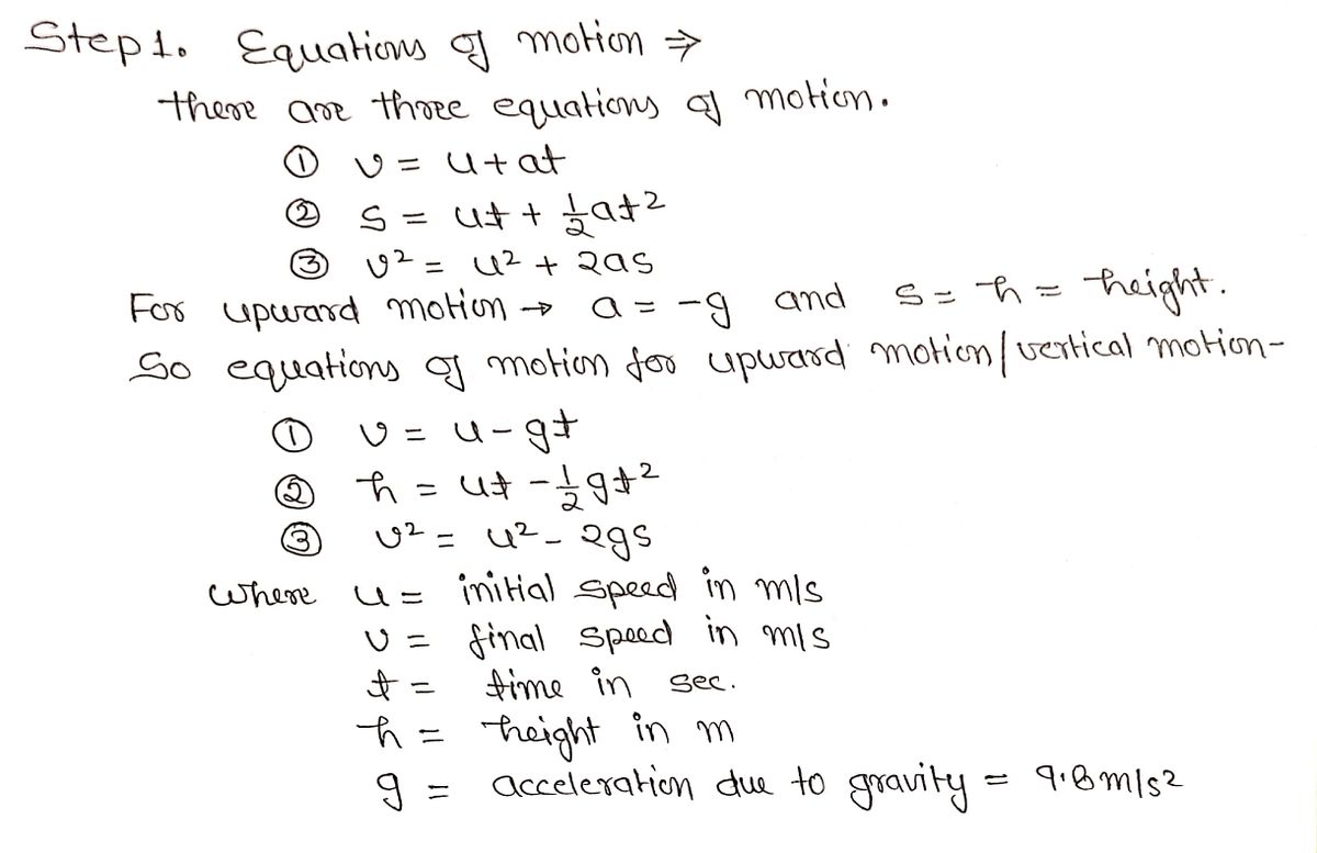 Physics homework question answer, step 1, image 1